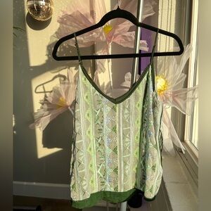 Anthropologie Embroidered Dress Tank Size Small